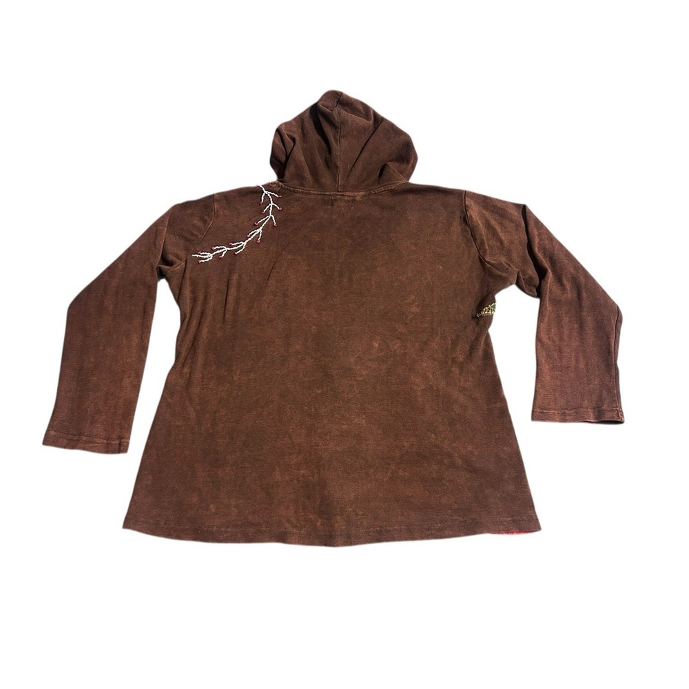 Rising International Patchwork Full Zip Hoodie Hi… - image 7